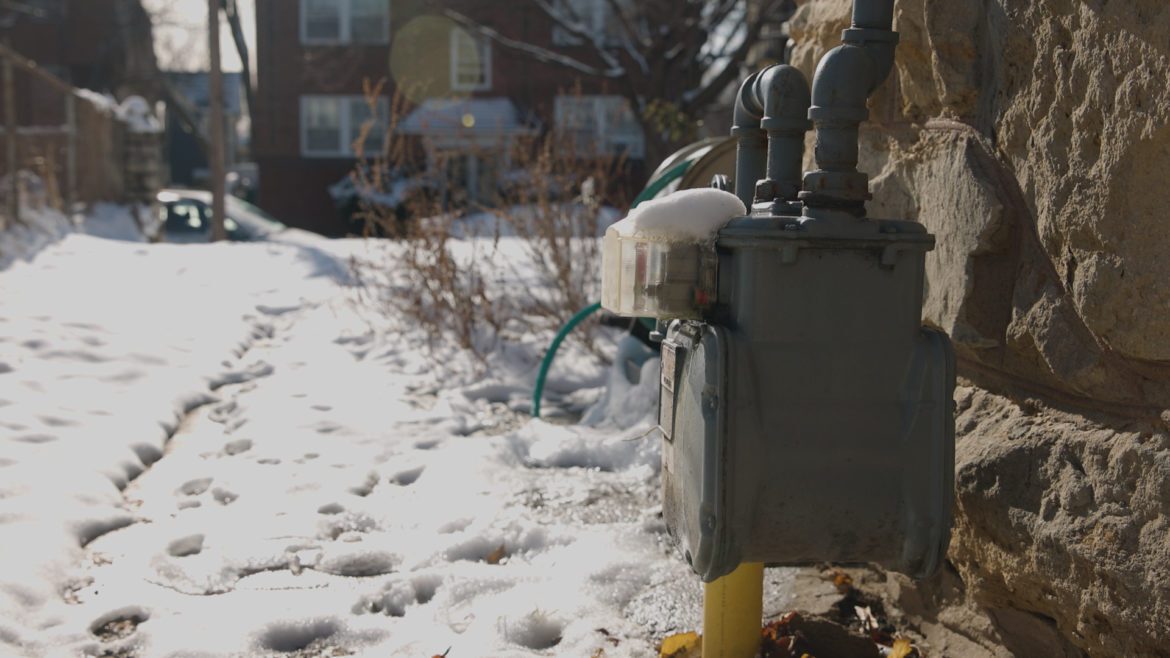 Natural gas meter.