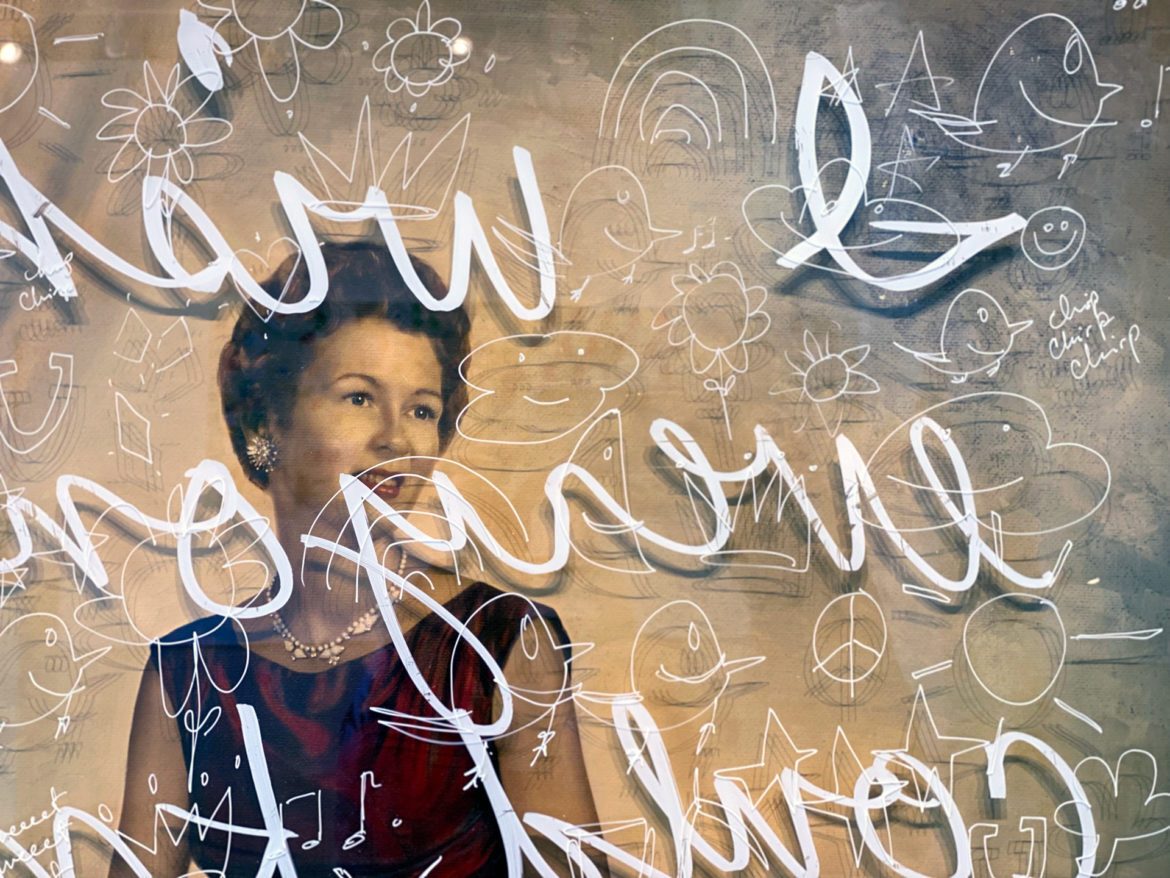 Handwritten "I wish ..." across a 1950s era portrait exemplify one elders' wish to be remembered at her best. (Vicky Diaz-Camacho | Flatland)