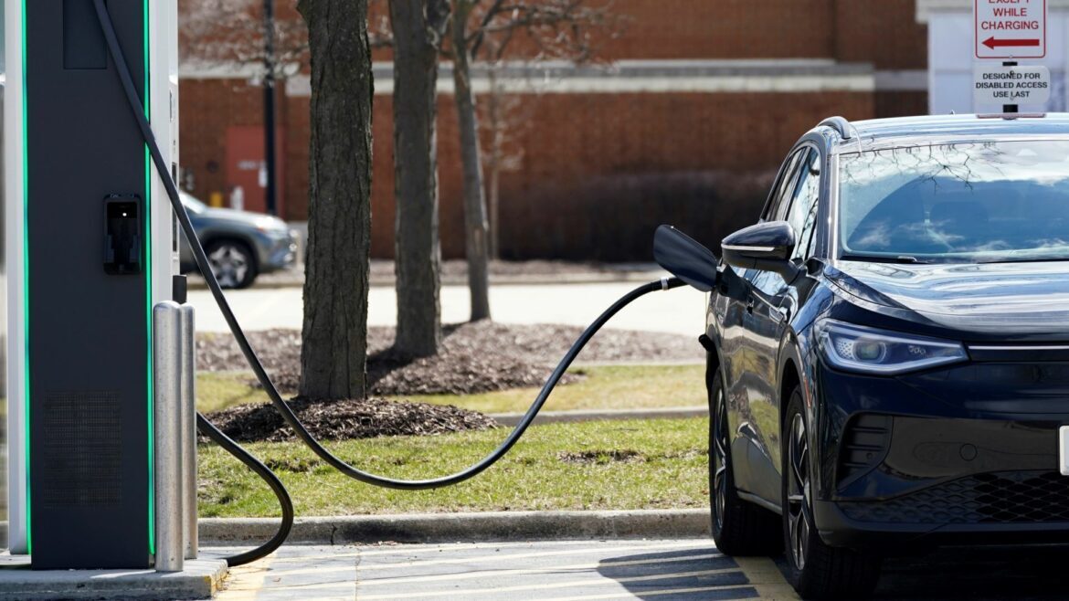 An Electrify America Charging Station for electric vehicles.