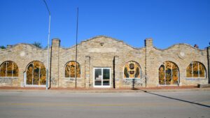 Exterior view of 2000 Vine Street in July 2022.