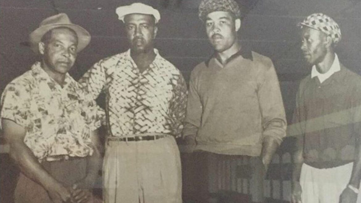 George and Sylvester “Pat” Johnson, Reuben Benton and Leroy Doty came to be known as “The Foursome.”