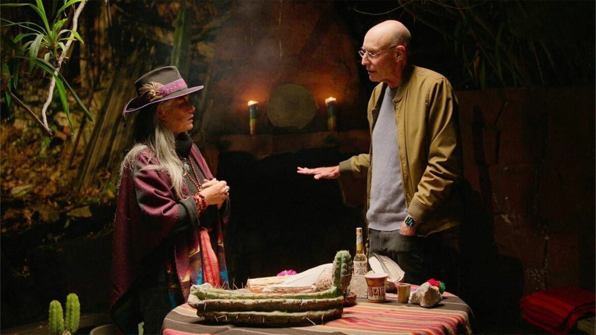 From left, Erika Gagnon and Michael Pollan in the Netflix series, "How to Change Your Mind."