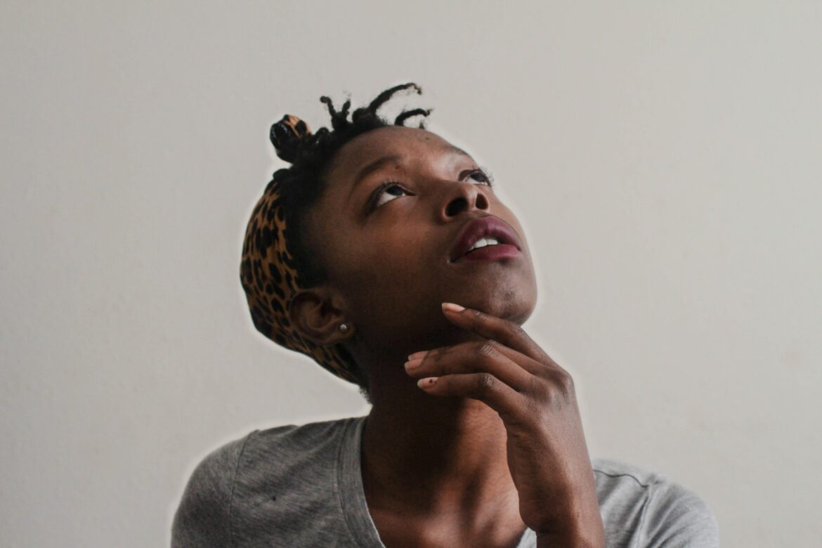 Woman Looking Up