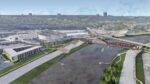 The Rock Island Bridge entertainment district will be the centerpiece of a recreational area that includes new trails and a park on the Kansas side of the river.