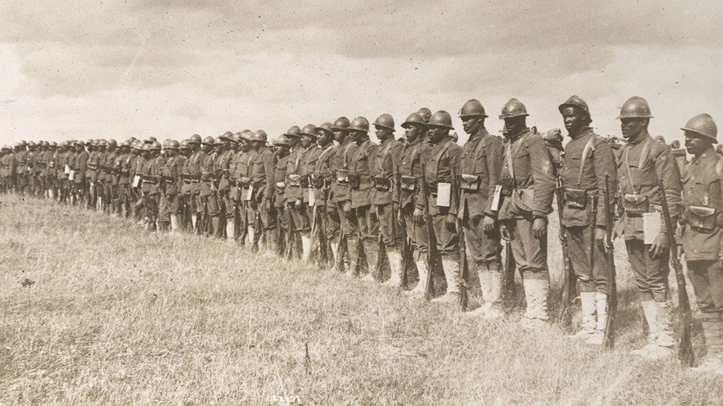 Before being assigned to combat duty, members of the 369th Infantry Regiment served largely as laborers after arriving in France in 1918.