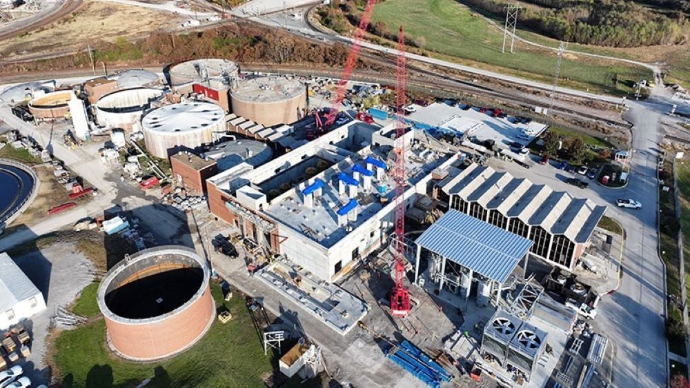 Aerial photo of Blue River Biosolids Facility.