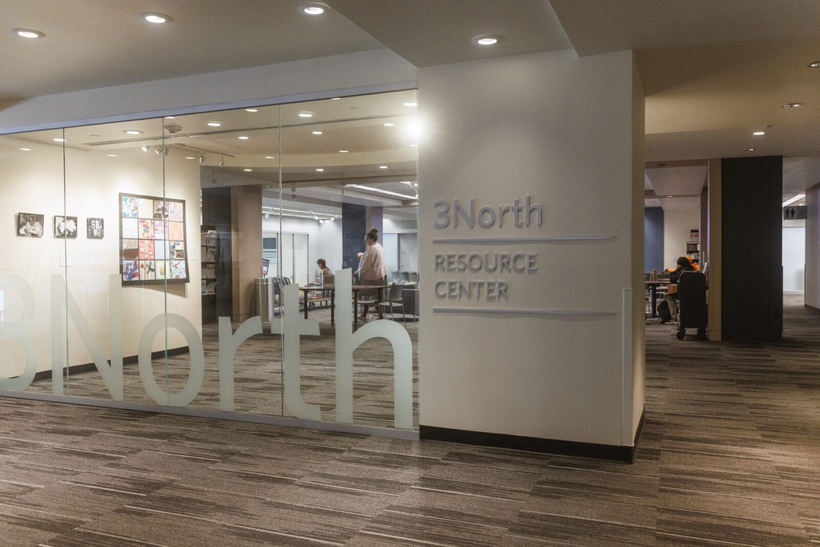 The entrance to the Community Resource Center at Kansas City Public Library Central Branch in Kansas City, MO. (Chase Castor | Flatland.)