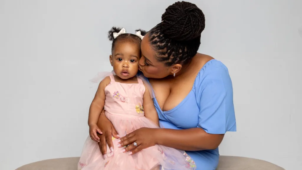 Nina Ward said she's seen personally and professionally the challenges of navigating the child care market in Kansas City. She struggled to find care for her now 1-year-old daughter, A'ja. (Photo courtesy of Nina Ward)