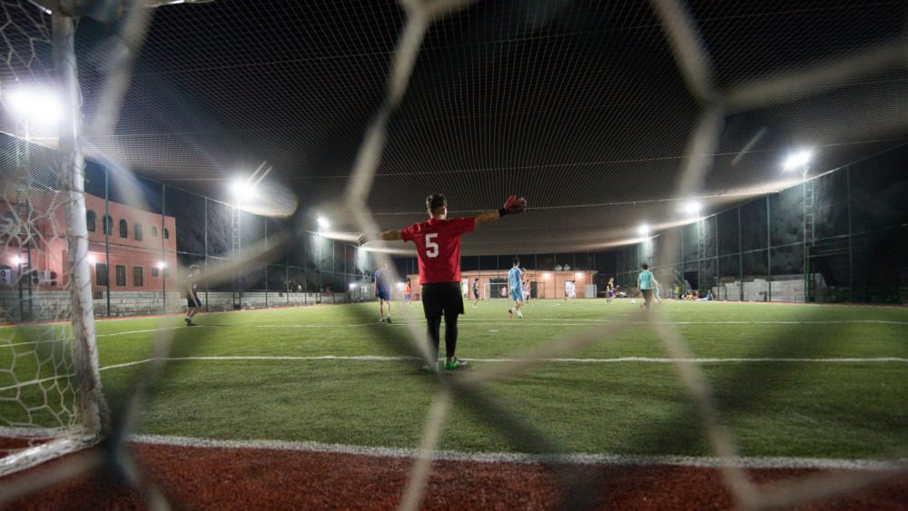 The blend of church and faith is evident from these Iraqi seminarians spending time on the soccer pitch (Flickr)