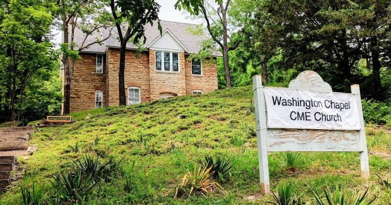 A grant and local contributions funded the restoration of Washington Chapel (C.M.E.) Church in Parkville. The chapel opened in 1907. (Bill Tammeus | Flatland)