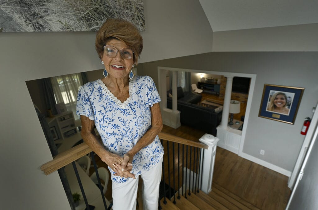 Bobbi-Jo Reed is the founder and director of Healing House KC. She is shown here at Erin’s House in the Historic Northeast area of Kansas City, Missouri. (Todd Feeback | Flatland)