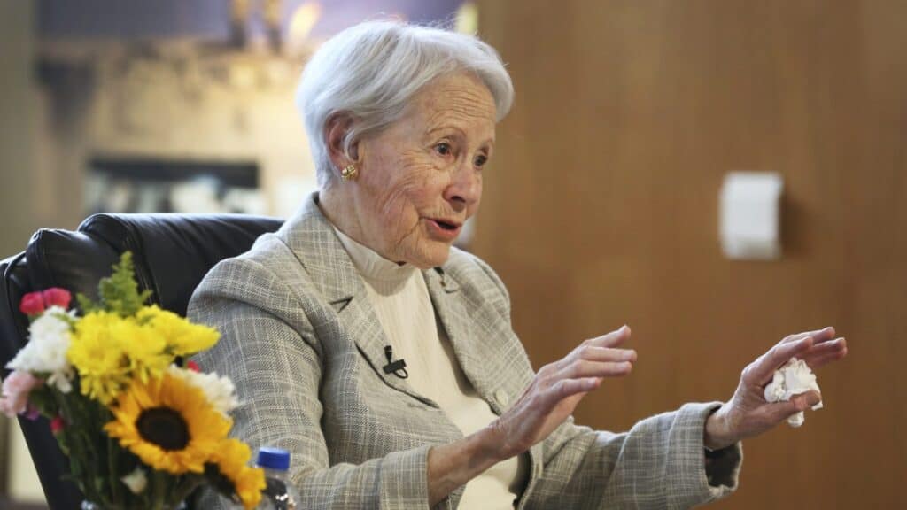 Nancy Kassebaum, the trailblazing former U.S. senator from Kansas.