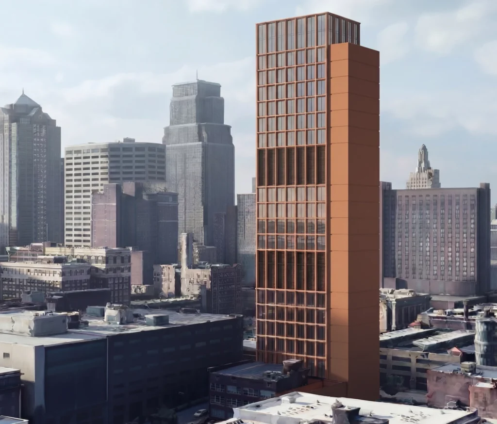 The City Plan Commission is set to review a plan for a 20-story data center in downtown Kansas City, Missouri. (Revitalization Unlimited)