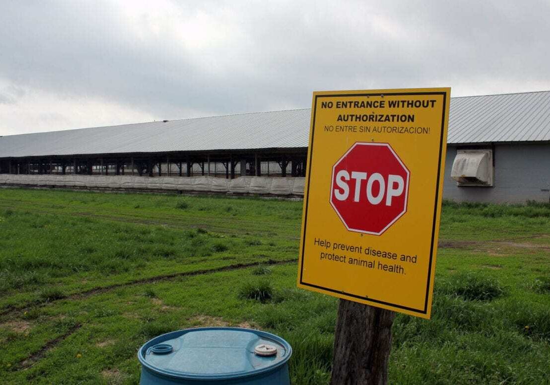 A sign