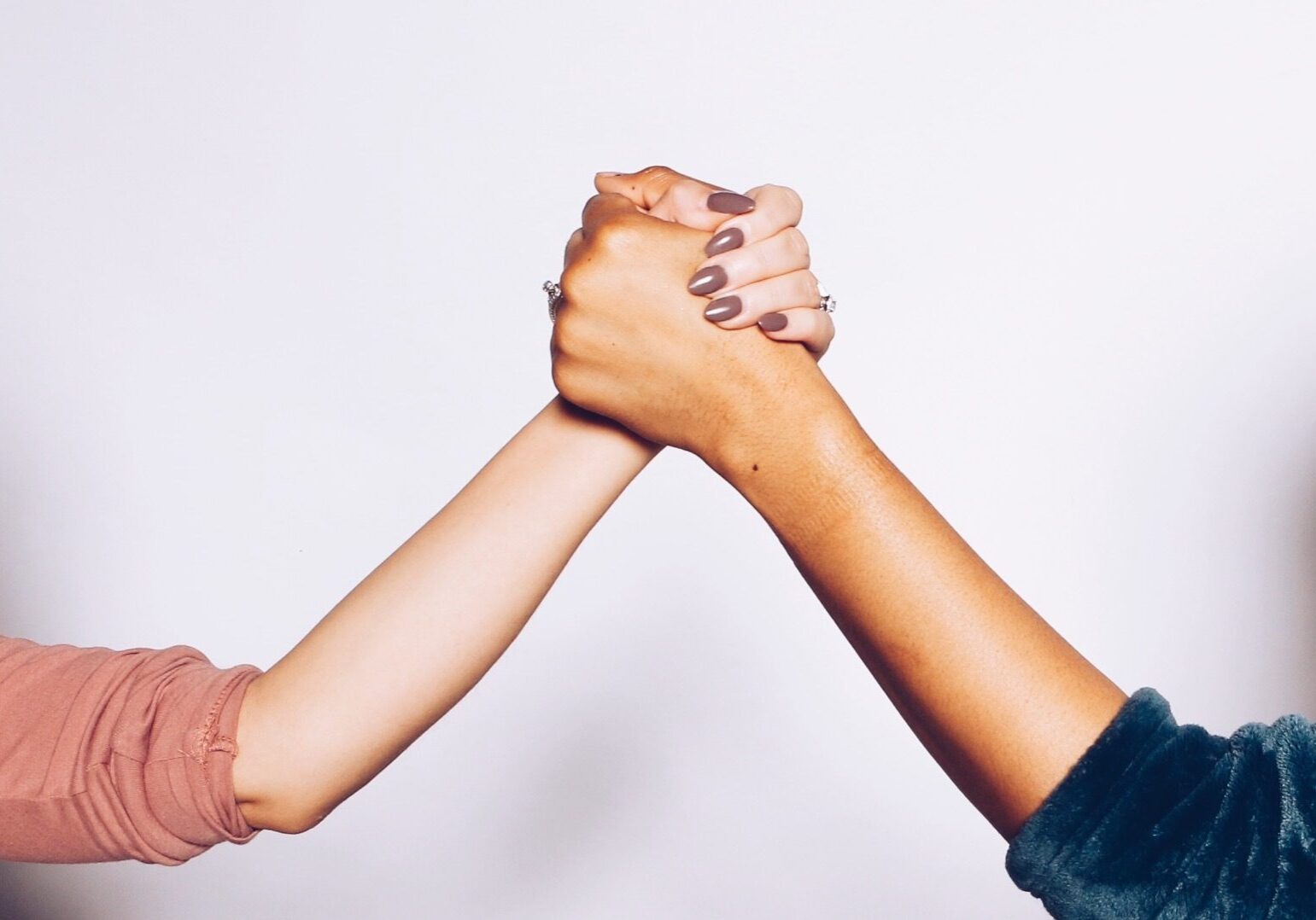 Hands clasped