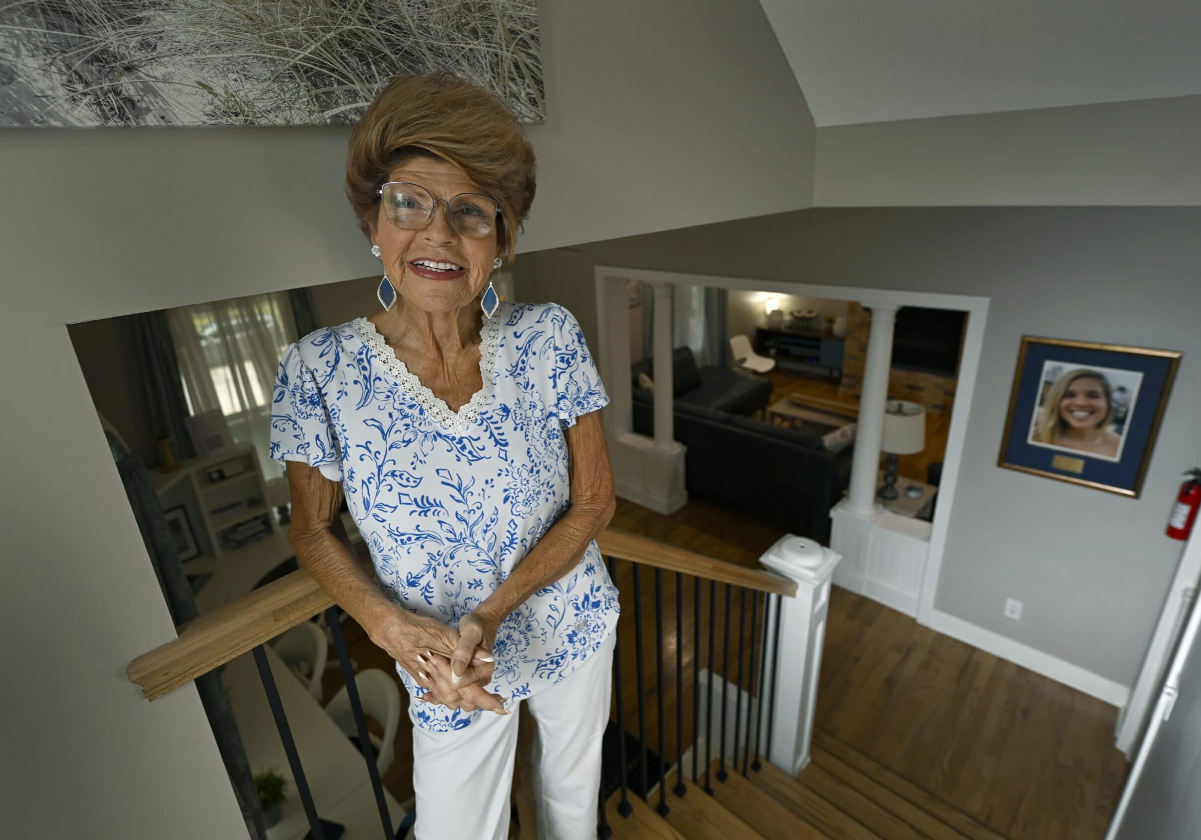 Bobbi-Jo Reed is the founder and director of Healing House KC. She is shown here at Erin’s House in the Historic Northeast area of Kansas City, Missouri. (Todd Feeback | Flatland)