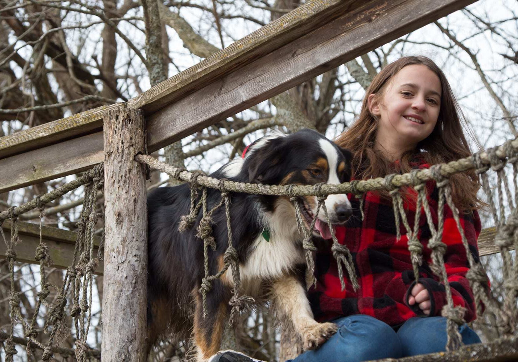 Jamie with her dog
