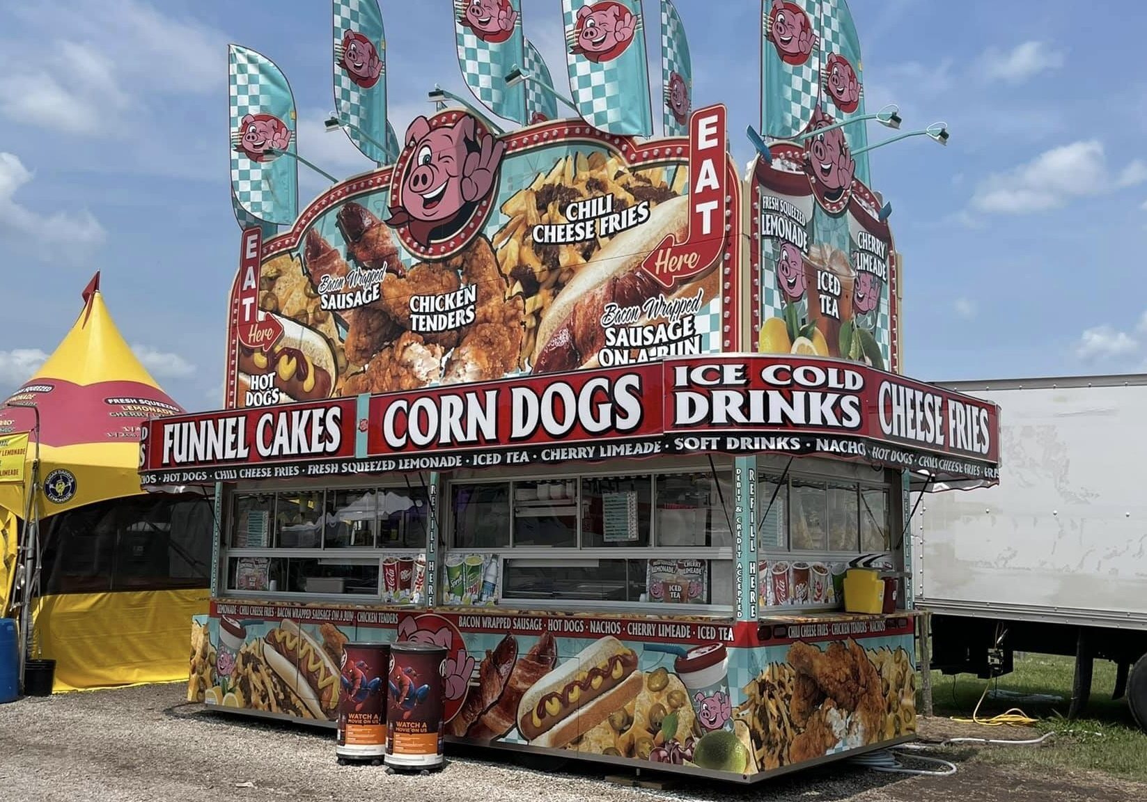 A fair food stand.