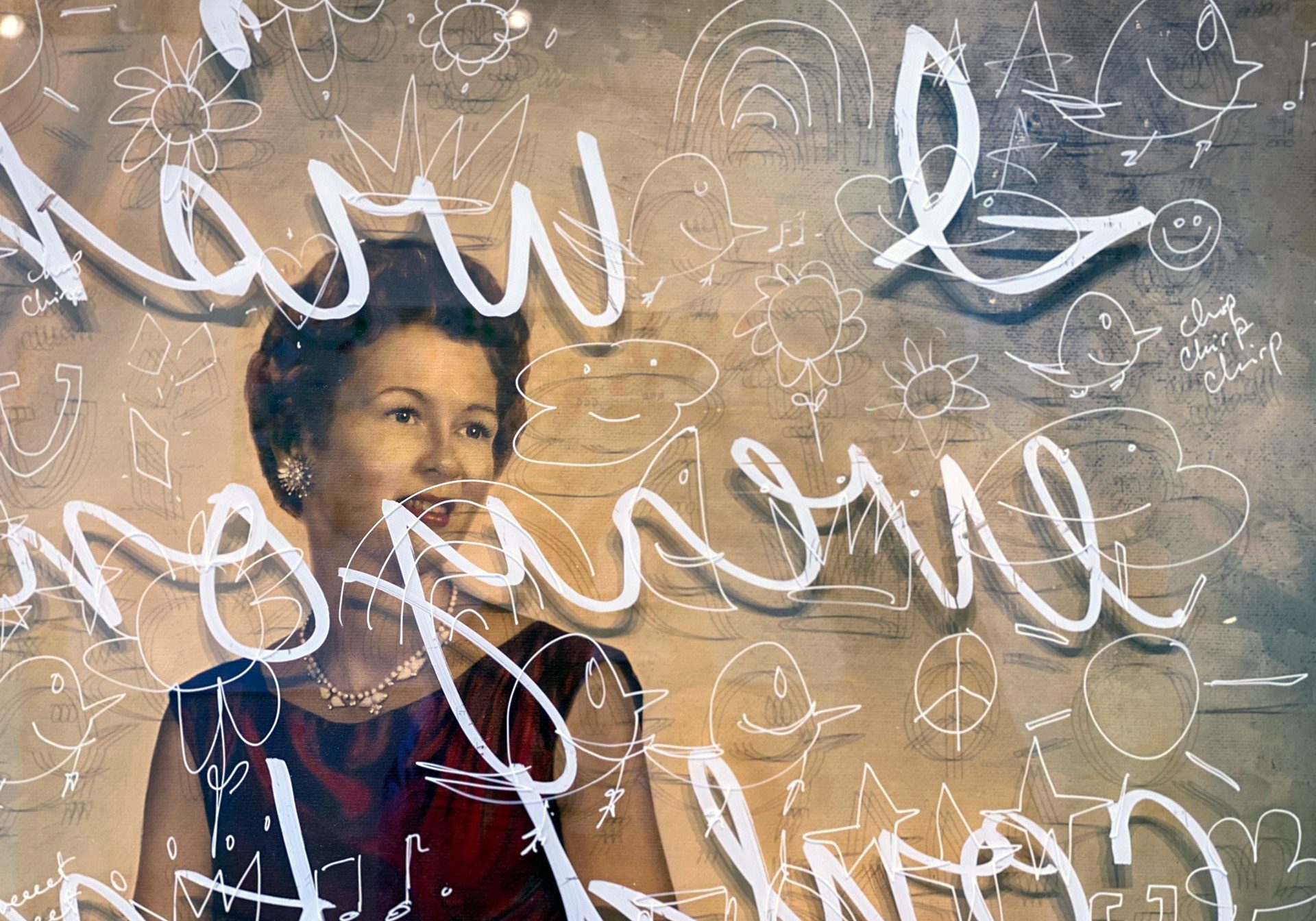 Handwritten "I wish ..." across a 1950s era portrait exemplify one elders' wish to be remembered at her best. (Vicky Diaz-Camacho | Flatland)