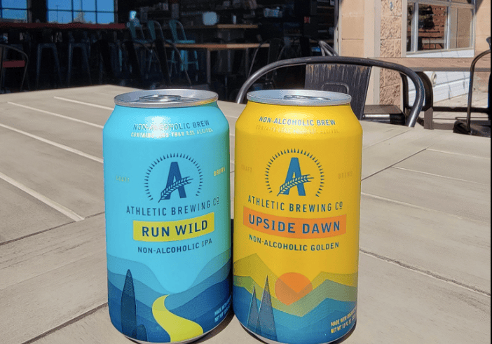 Two of Athletic Brewing Co.'s non-alcoholic beers.