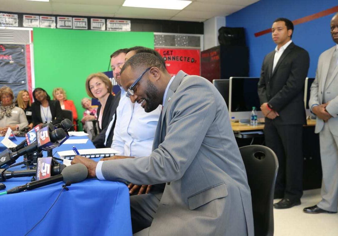 Bedell signing contract