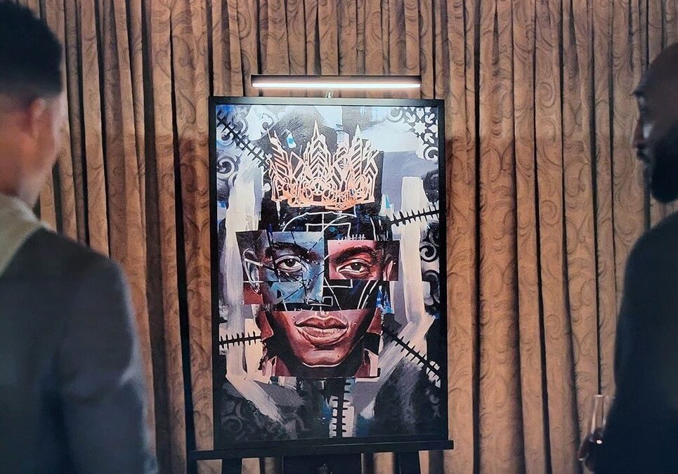 Screenshot of Jason Wilcox’s painting, “Bel-Air Will,” from Episode 10 of "Bel-Air."