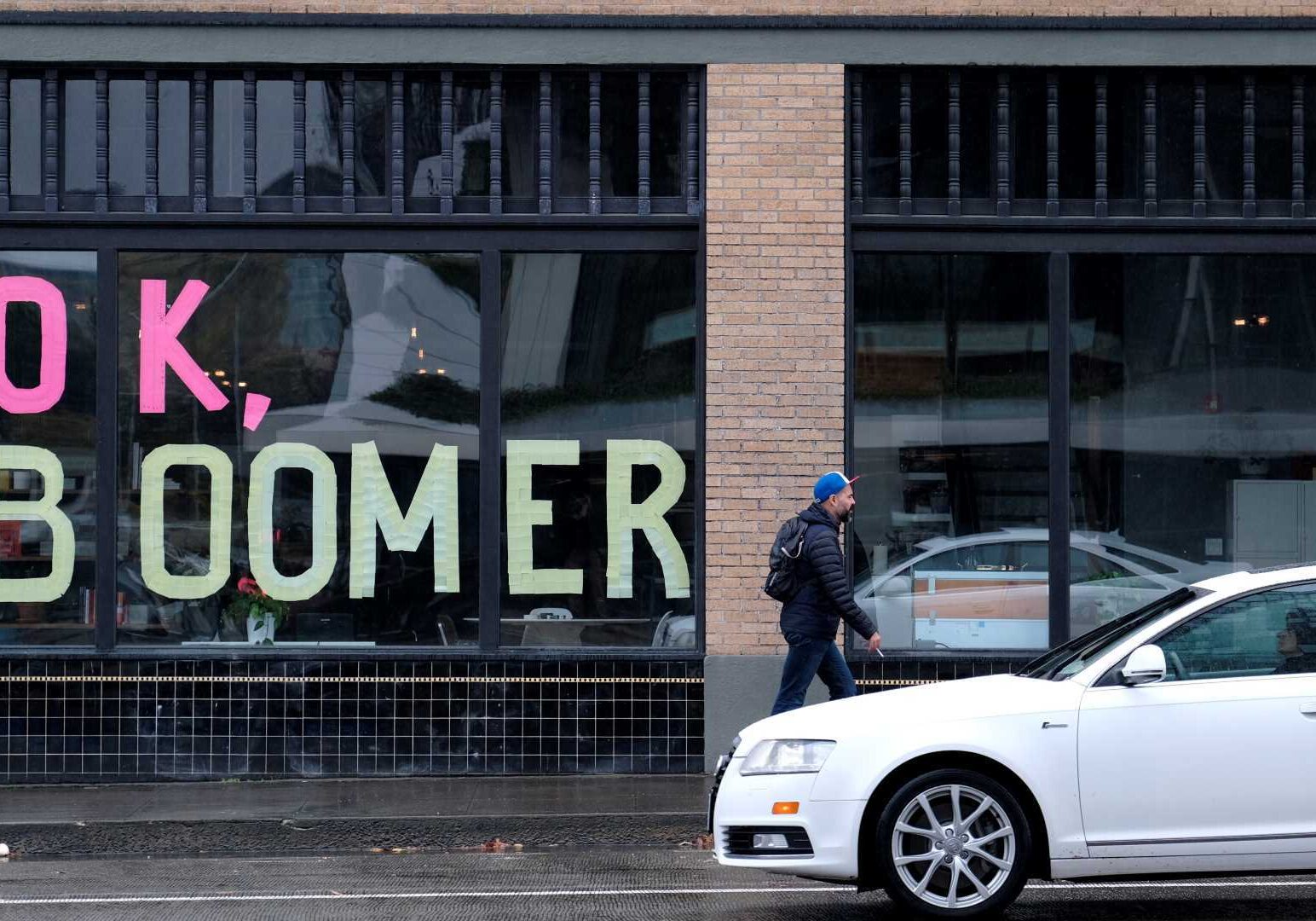OK Boomer sign