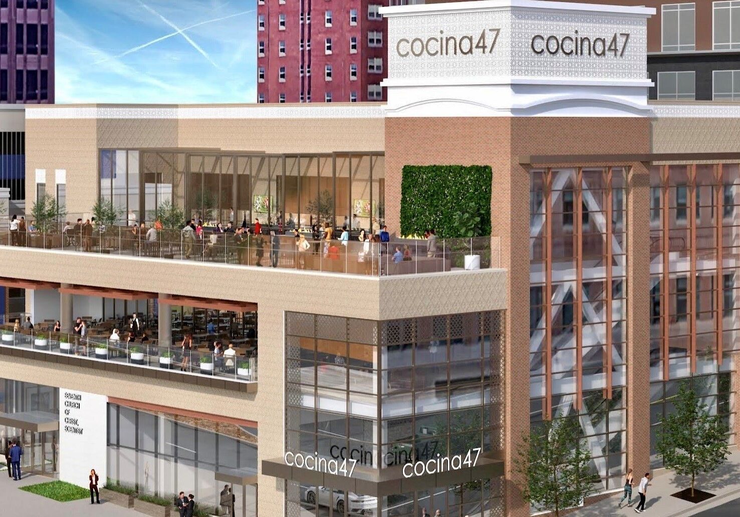 Drake Development would like to build a three-level, three-restaurant complex on the site of the Seventh Church of Christ, Scientists at 47th and Jefferson streets next to the Country Club Plaza.