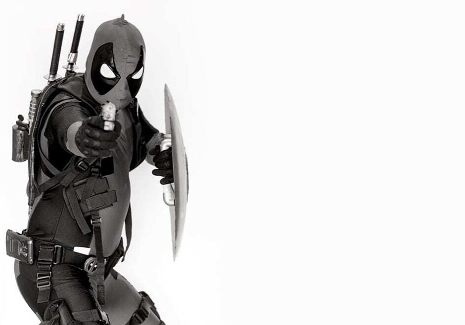 David Partelow cosplaying Deadpool