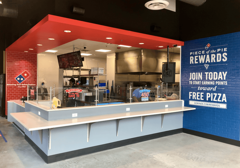 Domino's interior
