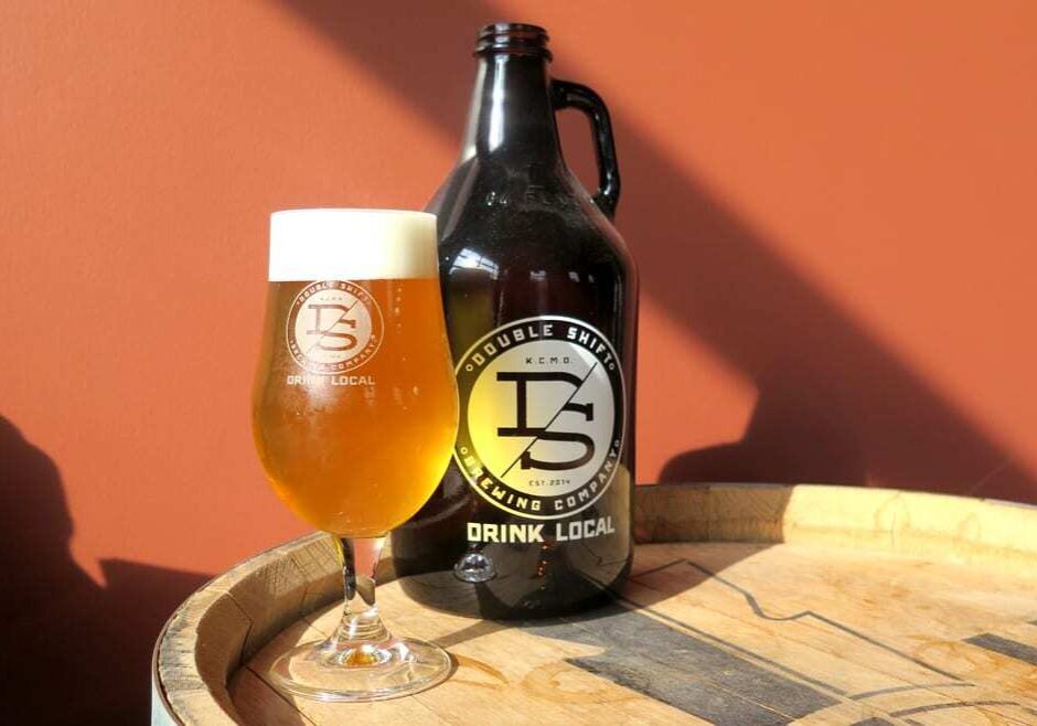 Excess Hydrogen, a Mosaic Dry-Hopped Berliner Weisse, at Double Shift Brewing.