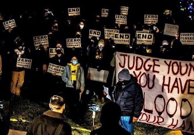 KC Tenants protestors