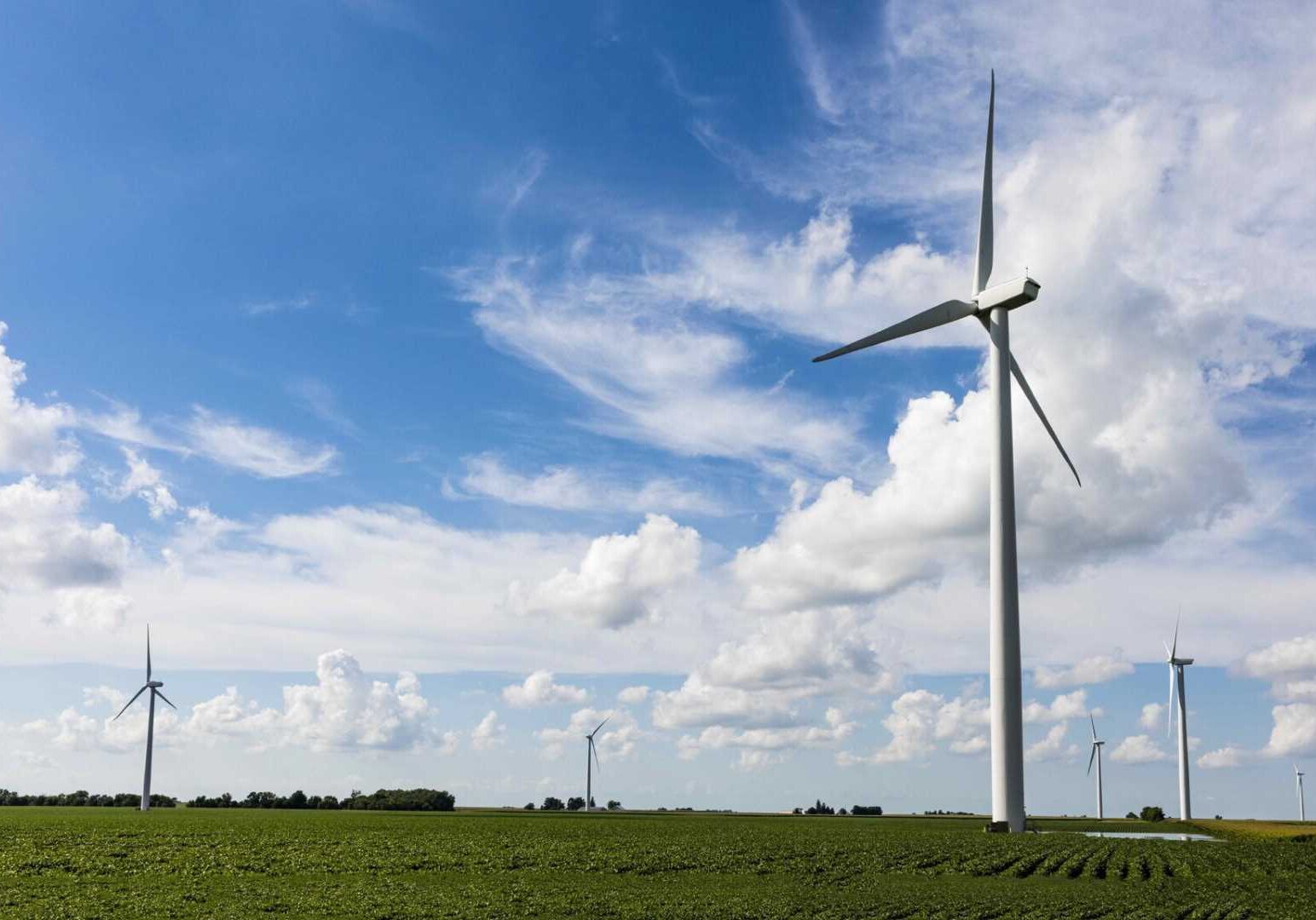 Winds turbines.