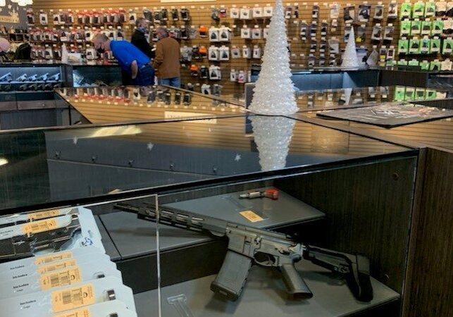 Gun display at Frontier Justice