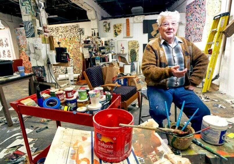 Artist Garry Noland has leased studio space at the Holsum building for about four years. He also runs the Holsum Gallery in the building.