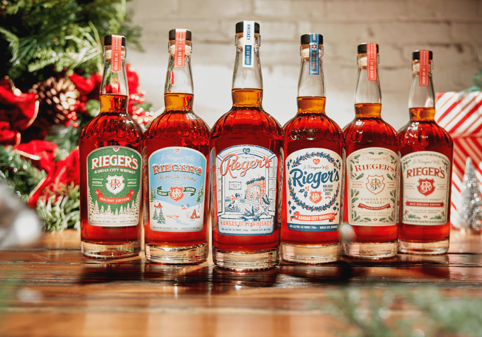 J. Rieger & Co.'s 2022 holiday edition whiskey.
