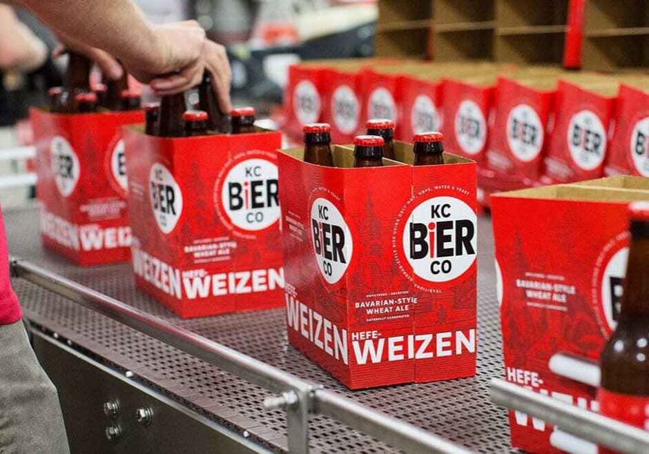 Kansas City Bier Company’s bottling line