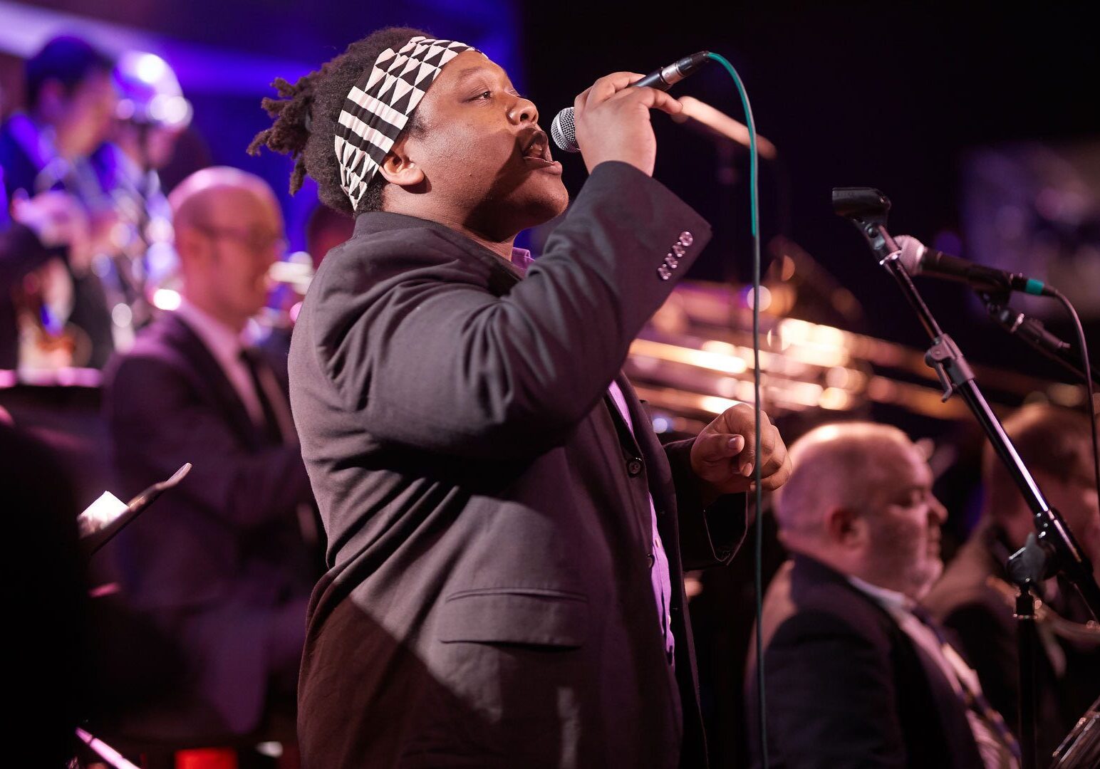 Kadesh Flow performs on stage.