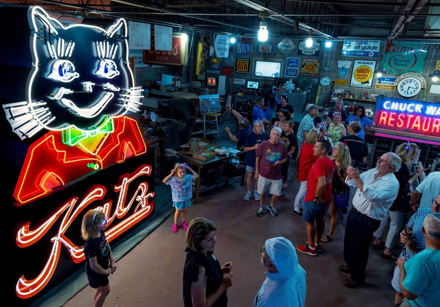 The new Katz Drug Store sign was unveiled recently at Fossil Forge in Lee's Summit.