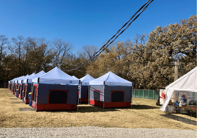 Lawrence homeless camp