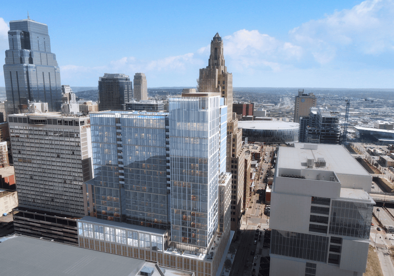 Lux tower looking east