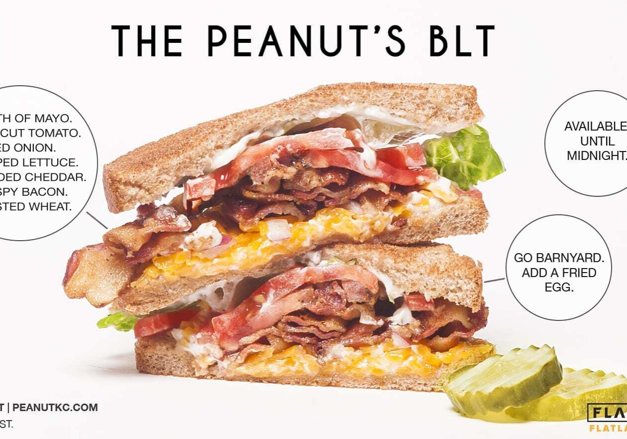 A picture of a BLT sandwich