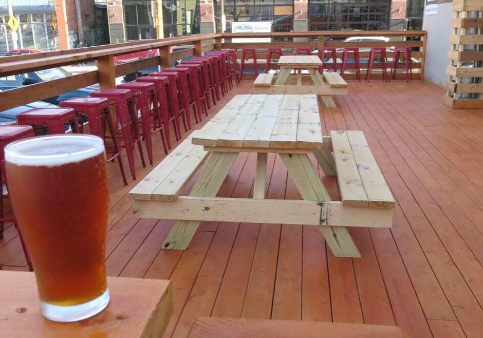 Patio Pale Ale on Border Brewing's new patio