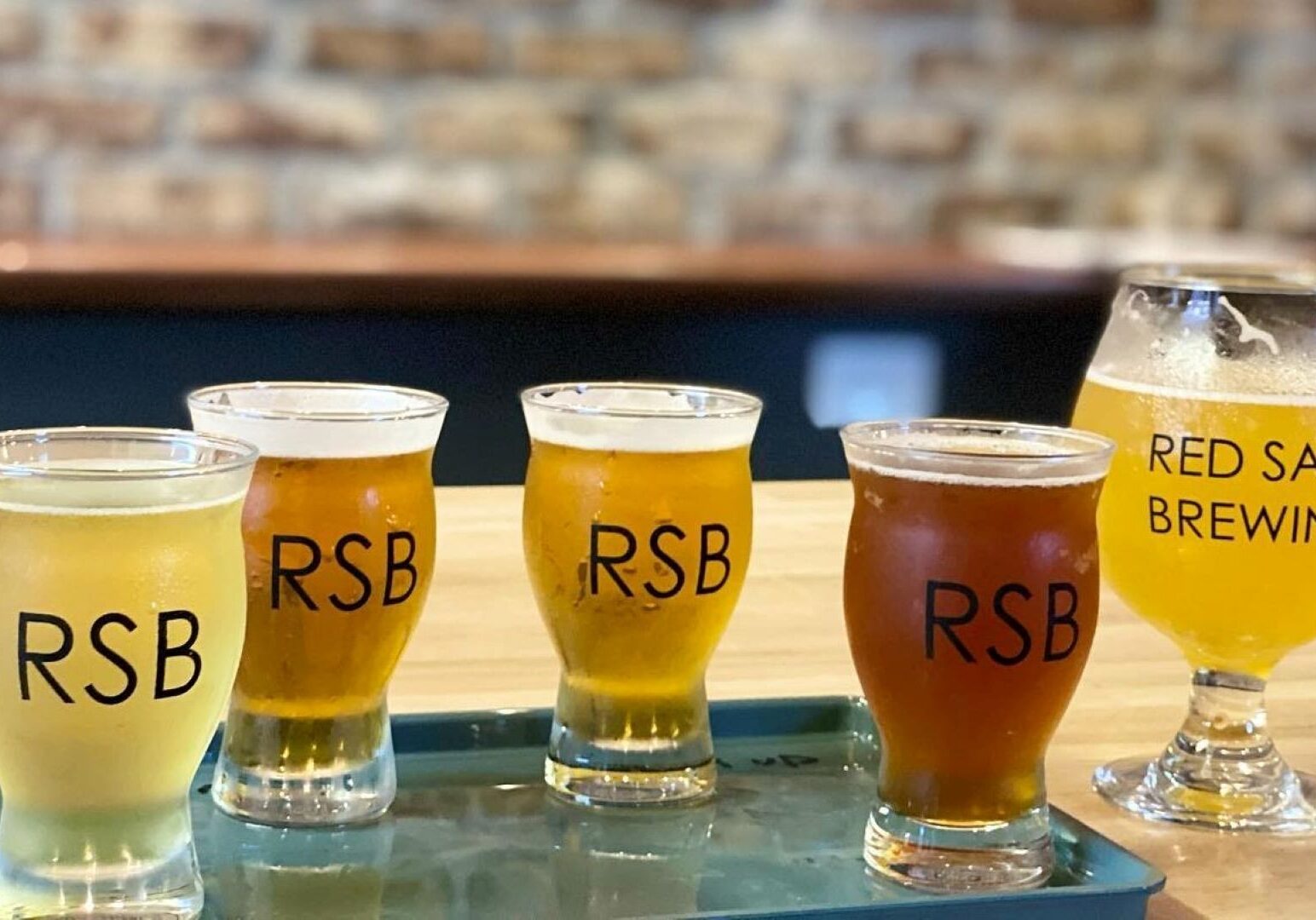The opening lineup of Red Sash Brewing beers.