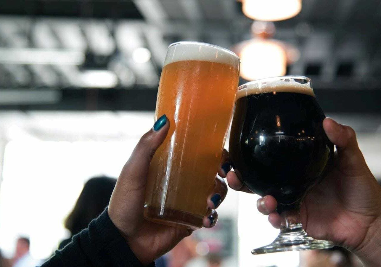 A toast featuring two beers.