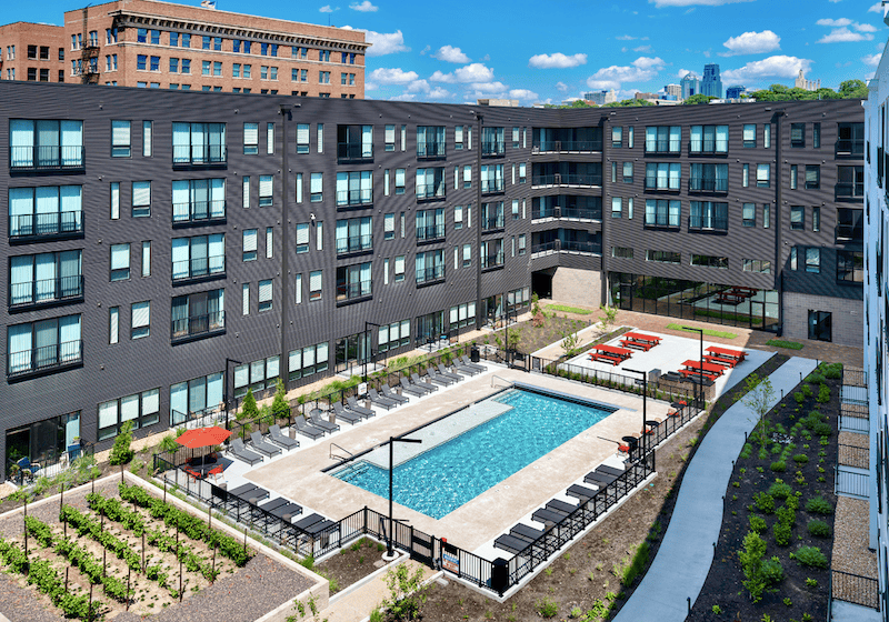 The Yards courtyard
