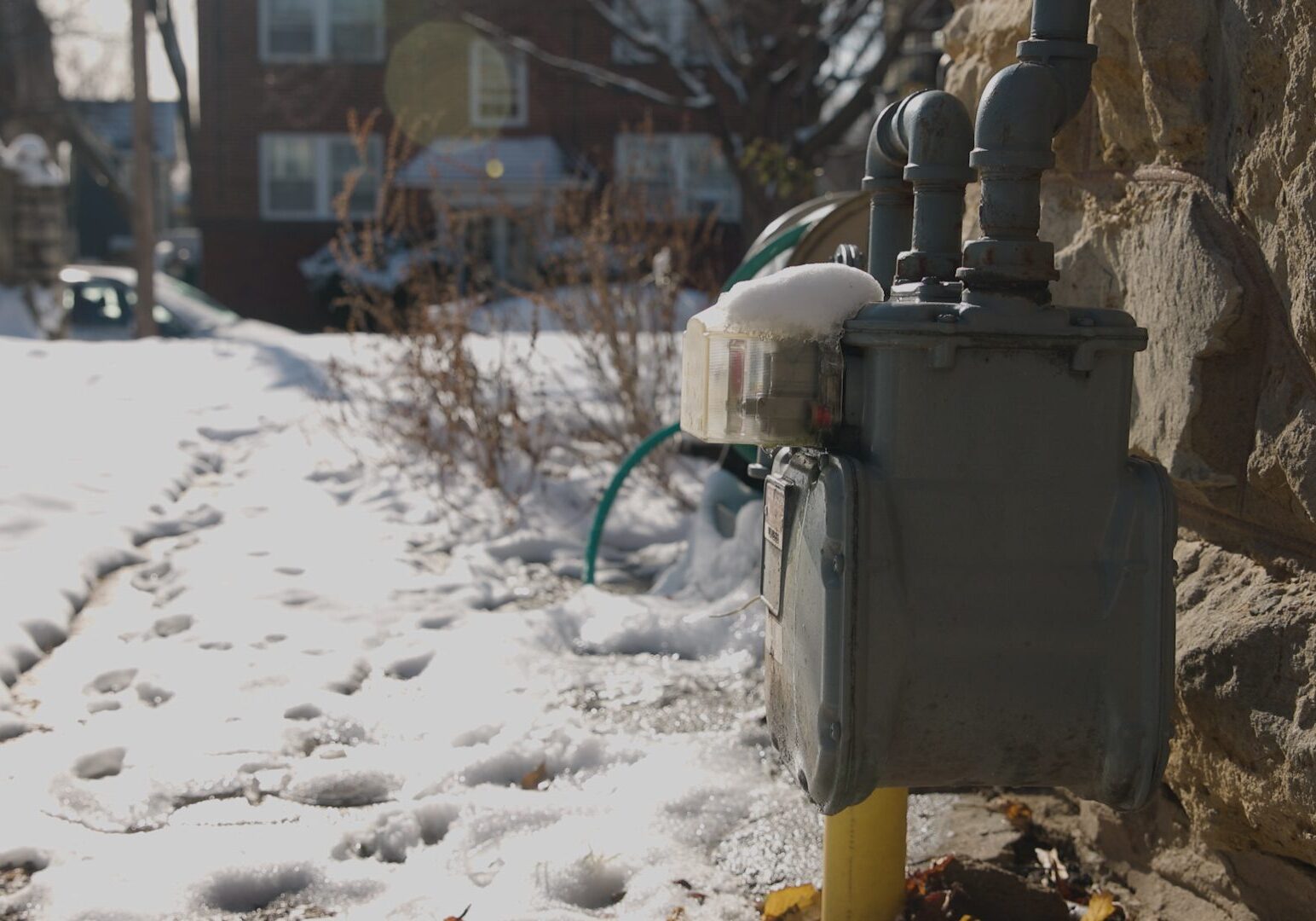 Natural gas meter.