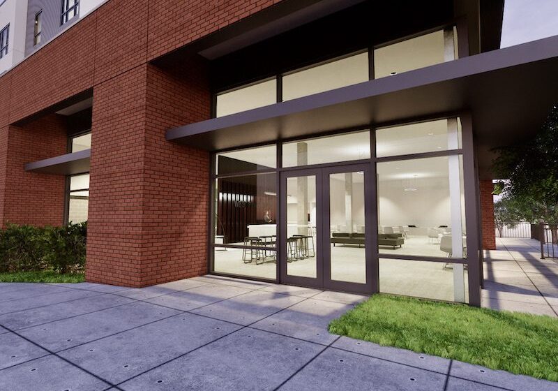 West Plaza Flats entrance