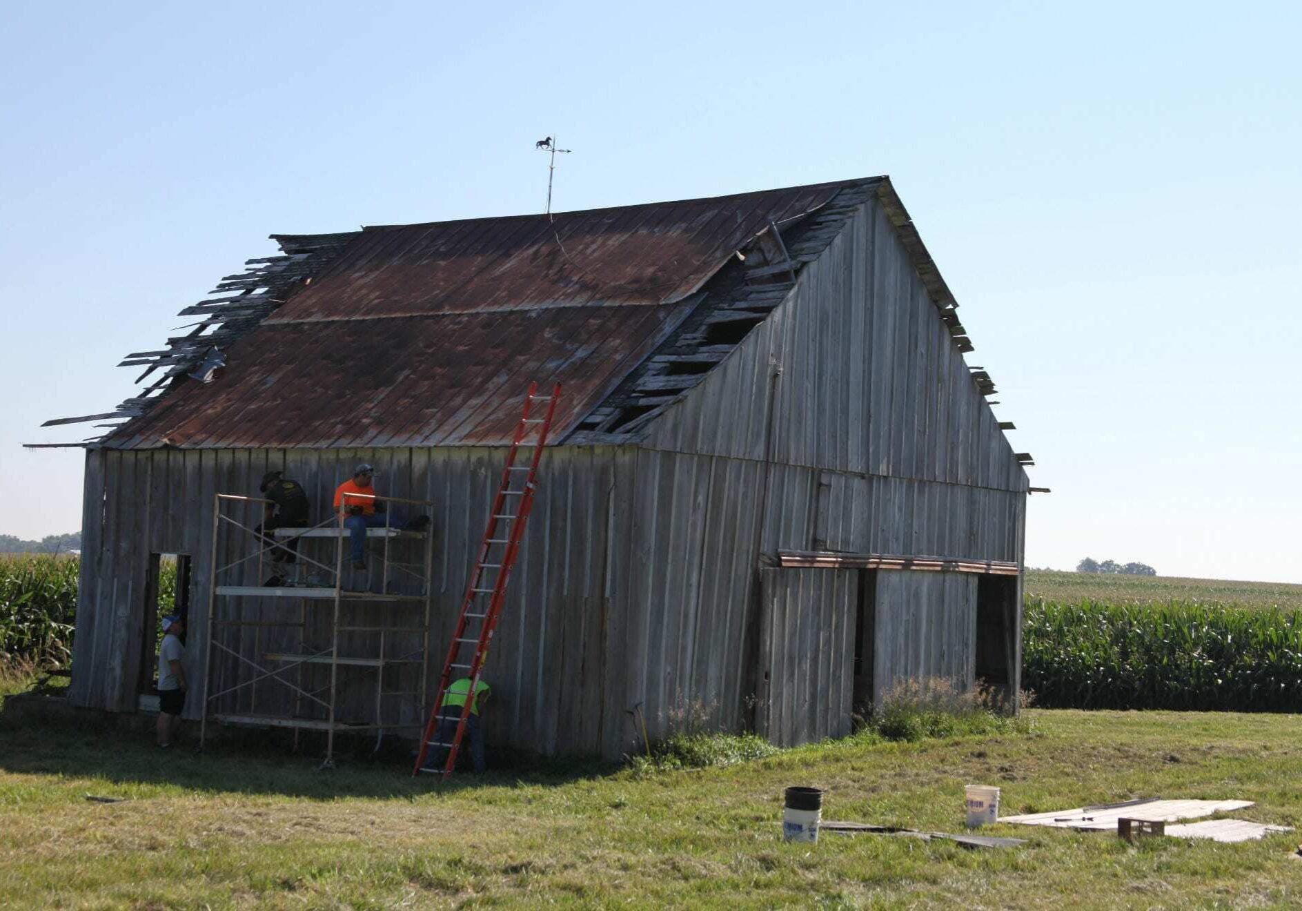 A barn.