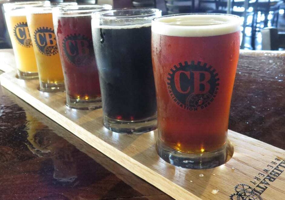 A flight of beers